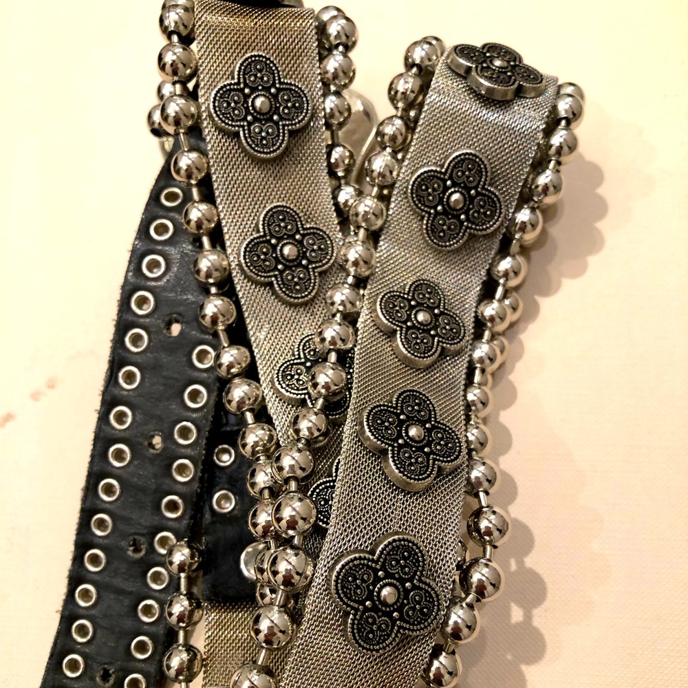 Mesh Leather Belt